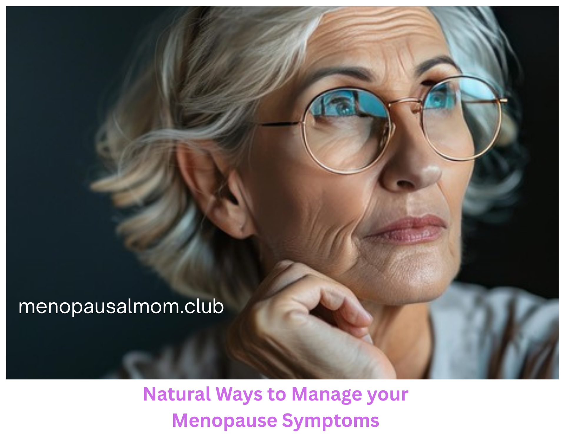 older woman looking off