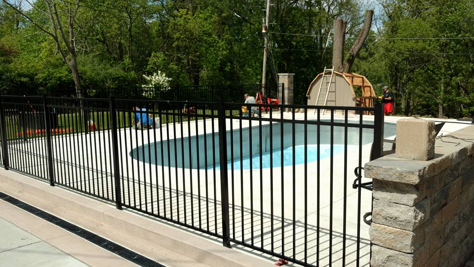 Swimming Pool Ornamental Aluminum Fencing — Girard, PA — Terran Fence Company