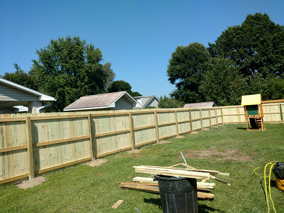 Unfinished Wood Fencing — Girard, PA — Terran Fence Company