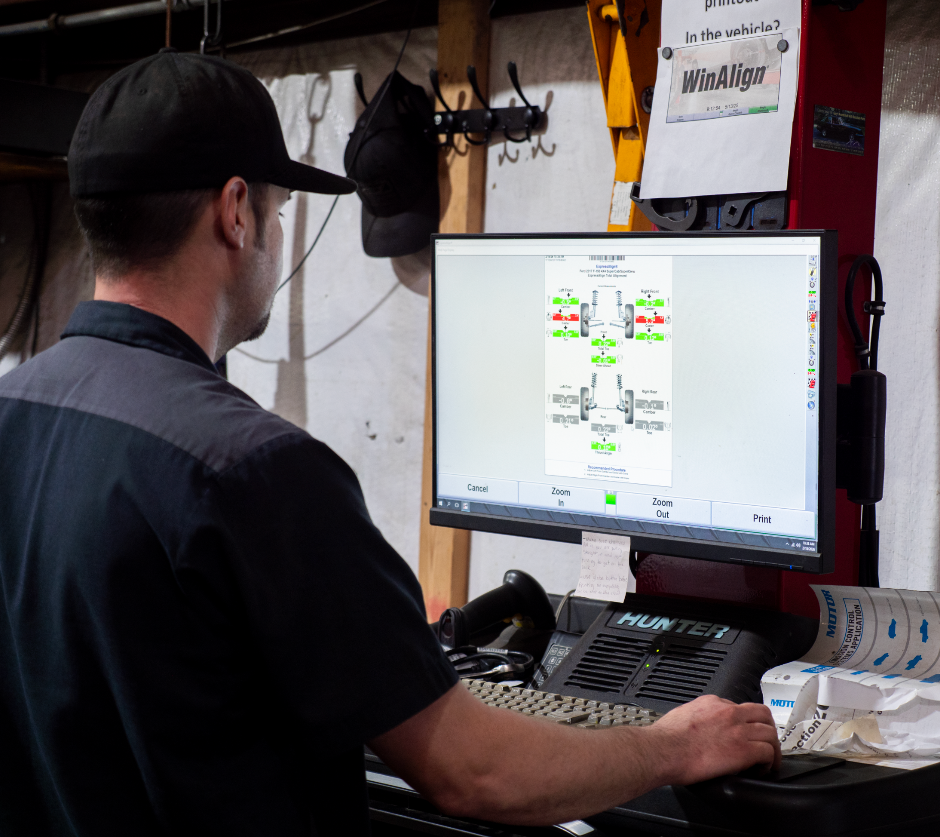 Mid-century modern credenza with a lamp and decorative objects, in a sunlit room.