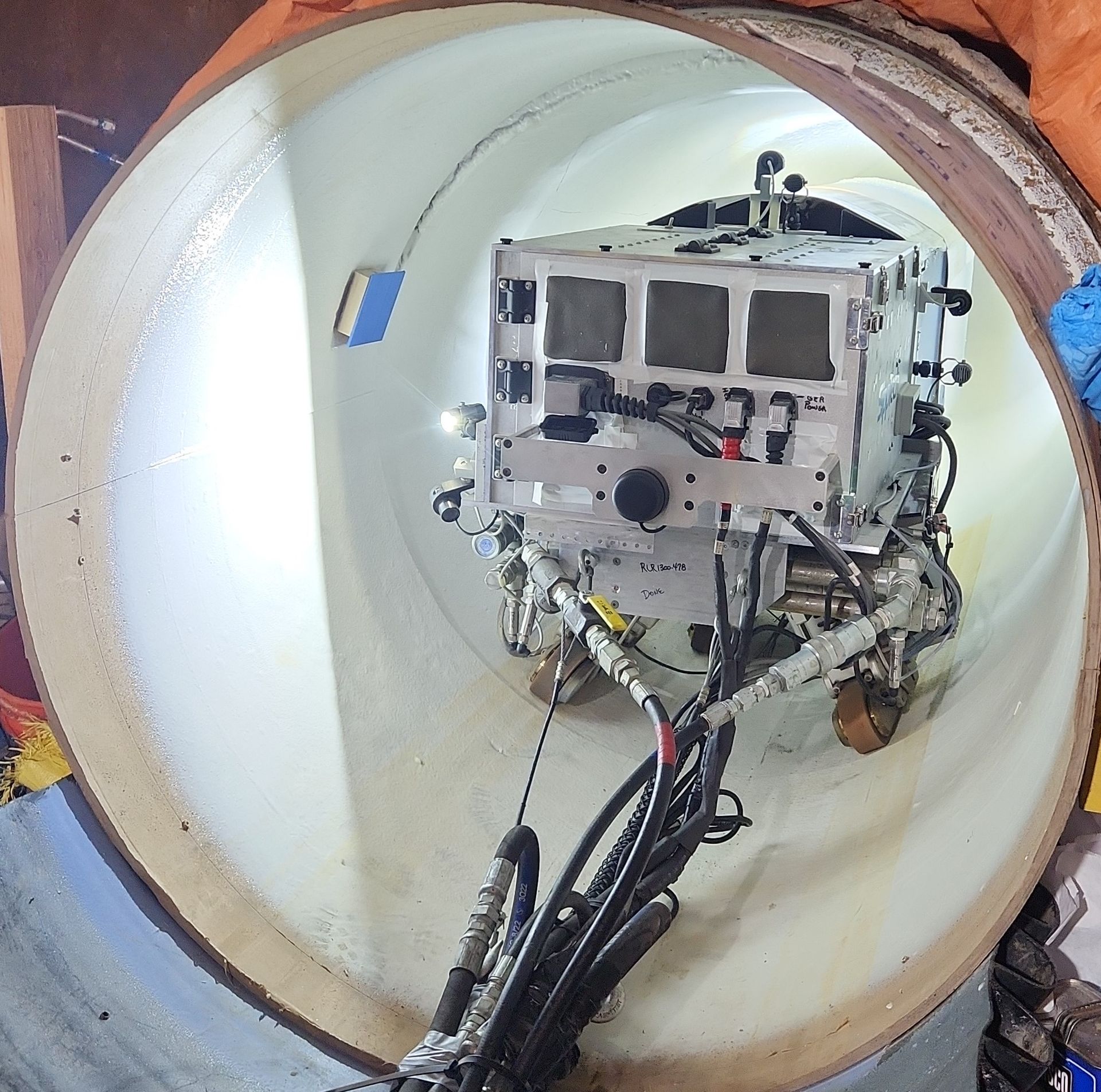 Spin Cast Application in Conduit