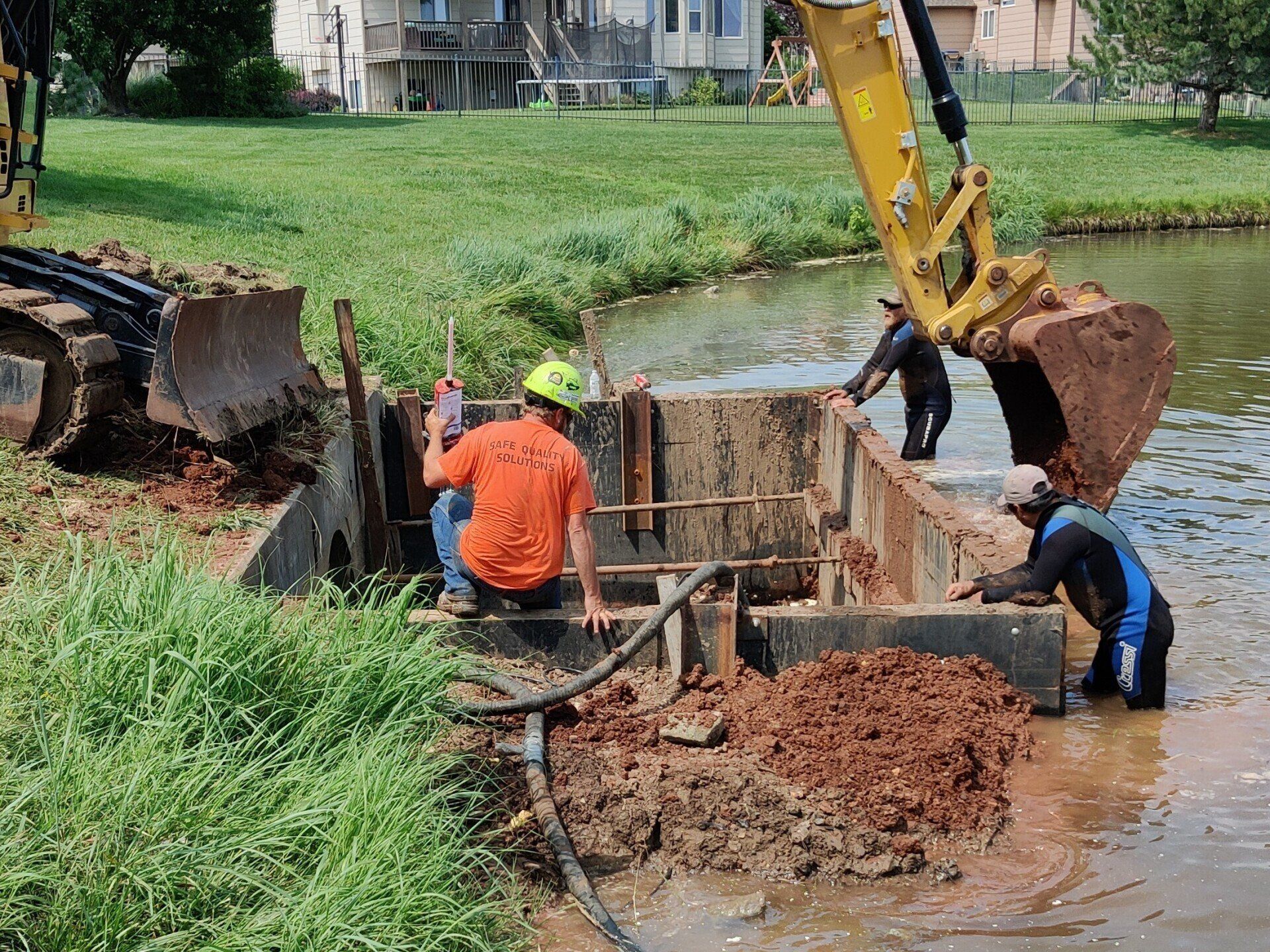 Installing Temporary Dams