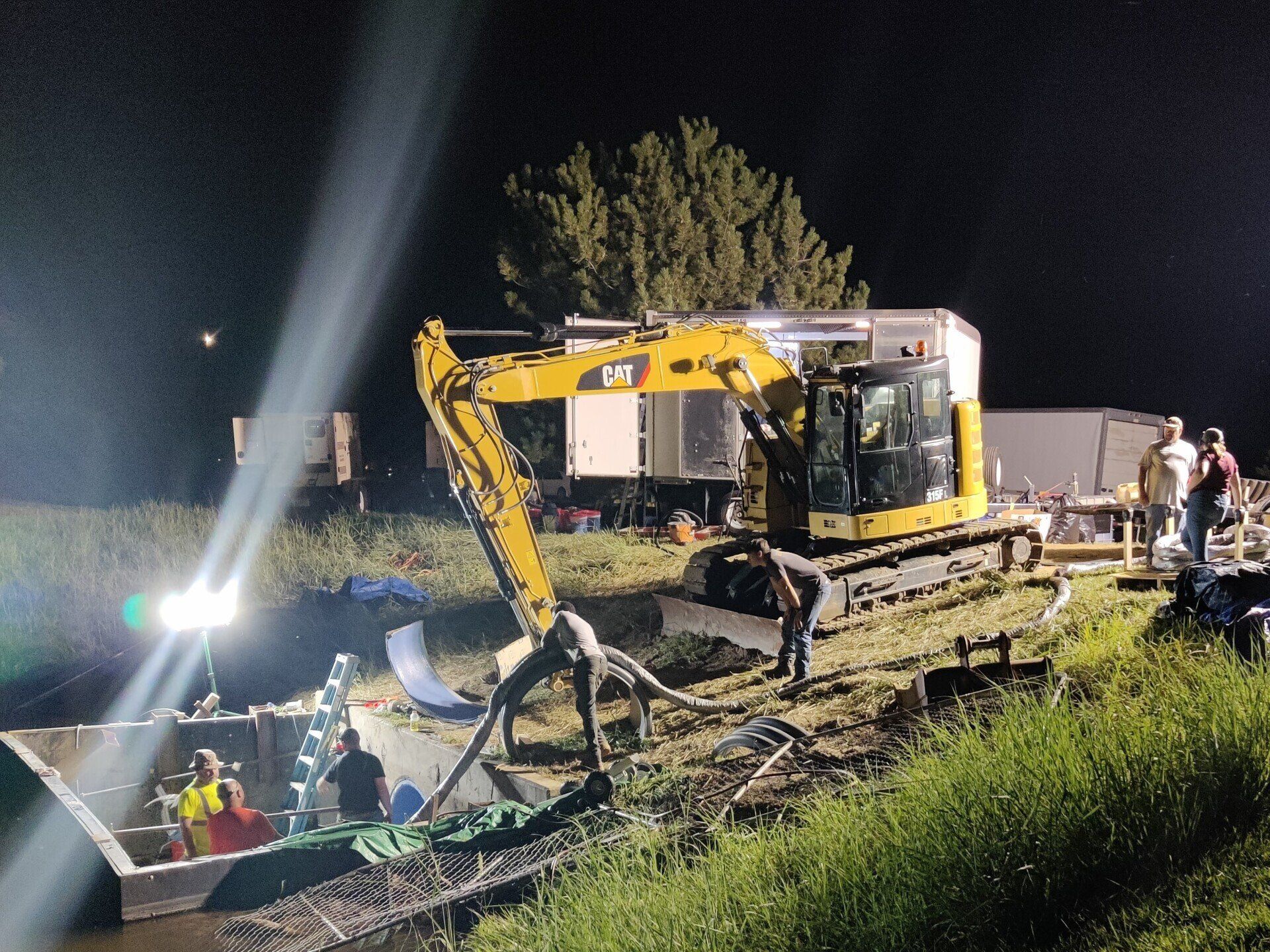 Crews Working at Night