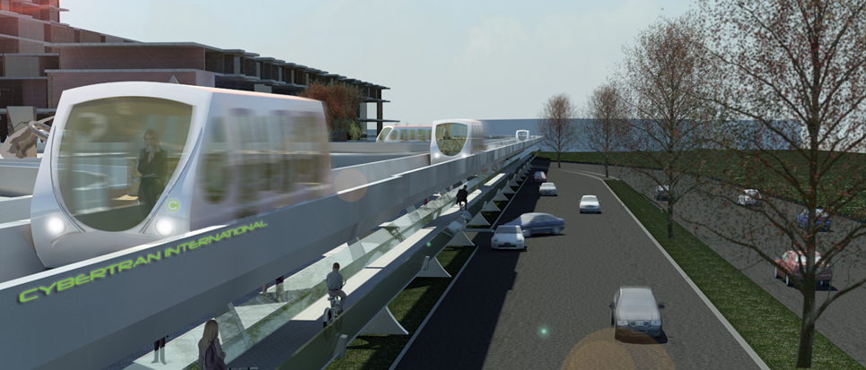 Integrating advanced transit into California's light-rail rights-of-ways
