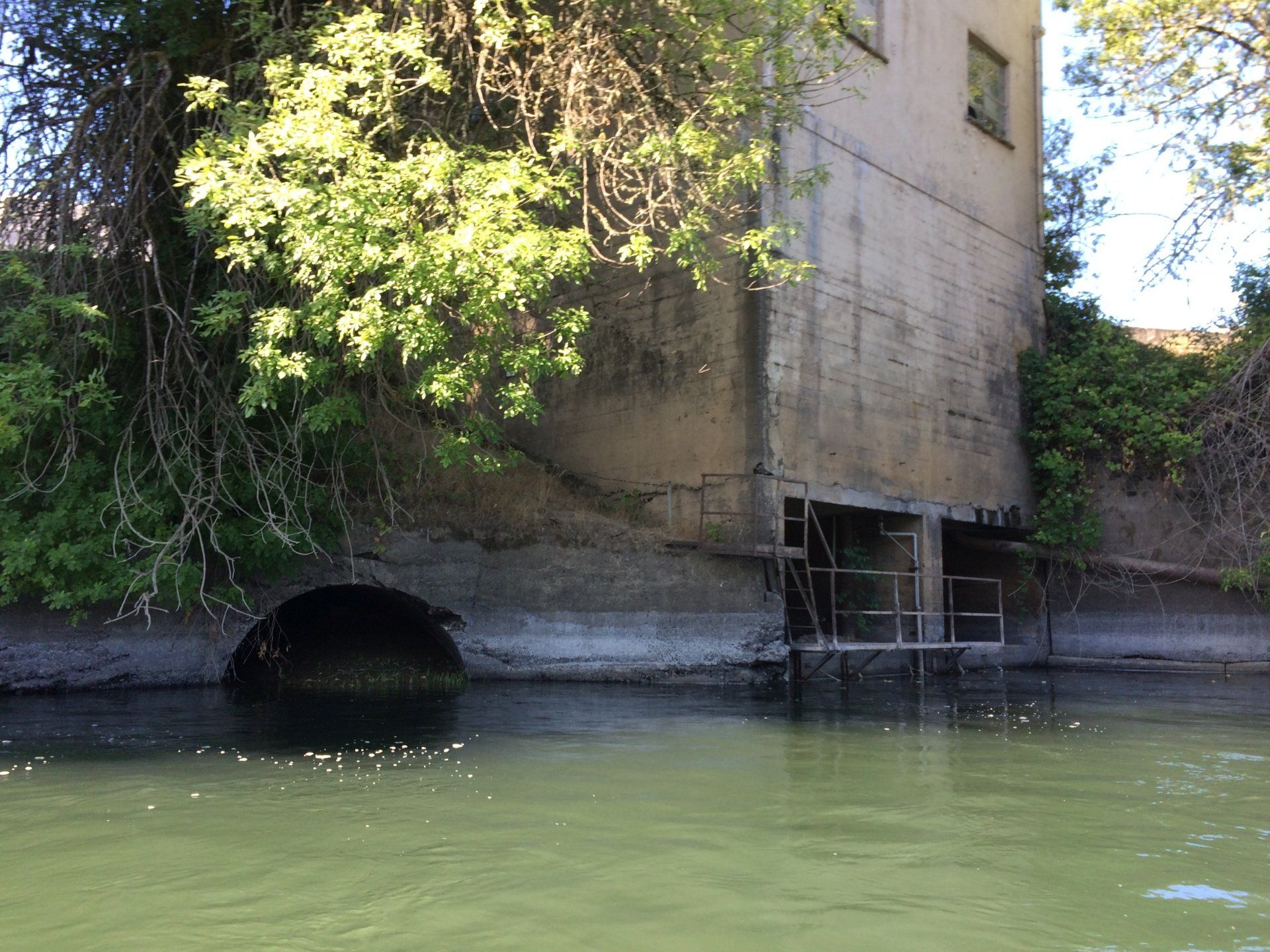 Abandoned Mill Race Outlet to Willamette R. (2017)