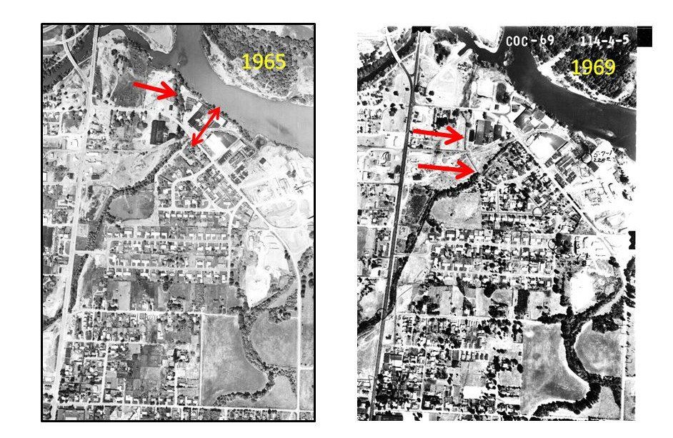 Relocation of the Mill Race in 1967