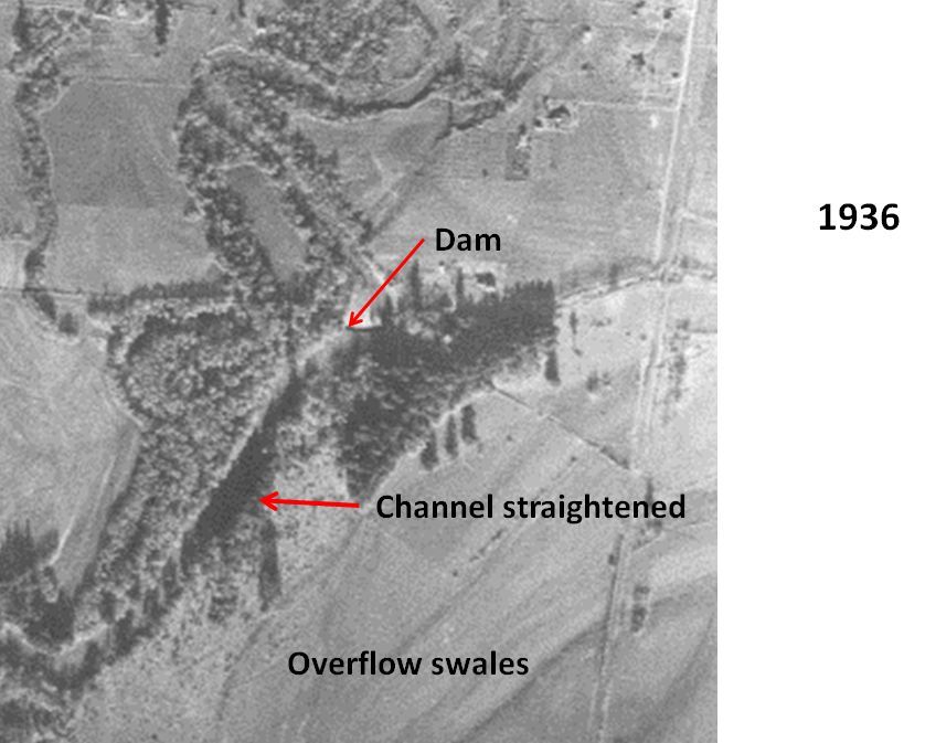 Marys River and Diversion Dam in 1936