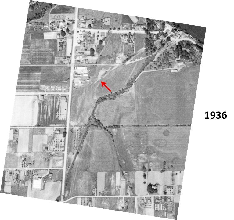 South Corvallis along 99W between Lilly and Crystal Lake Drive in 1936