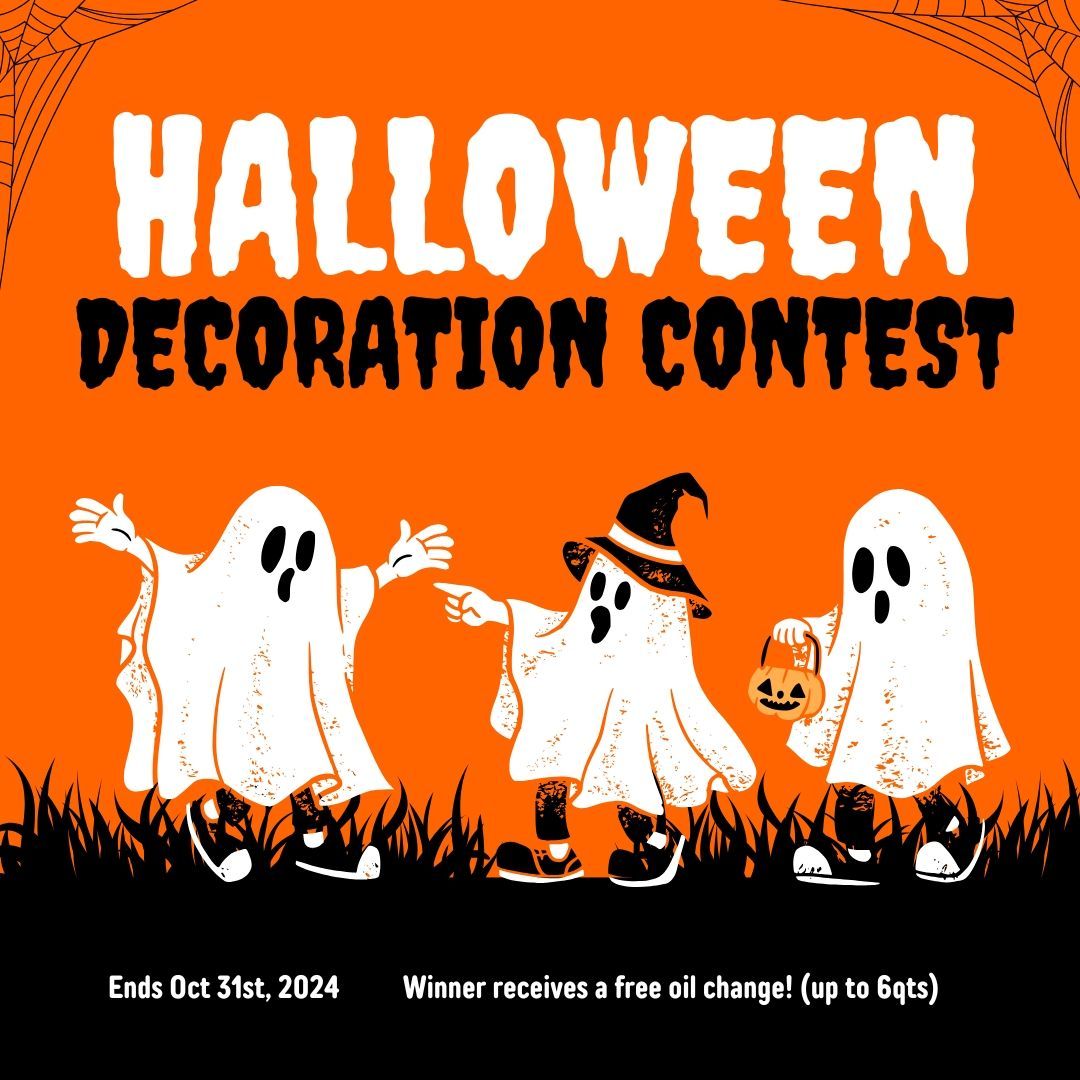 Halloween Decoration Contest at David's Automotive Repair in The Colony, TX