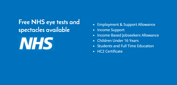 Free NHS eye tests