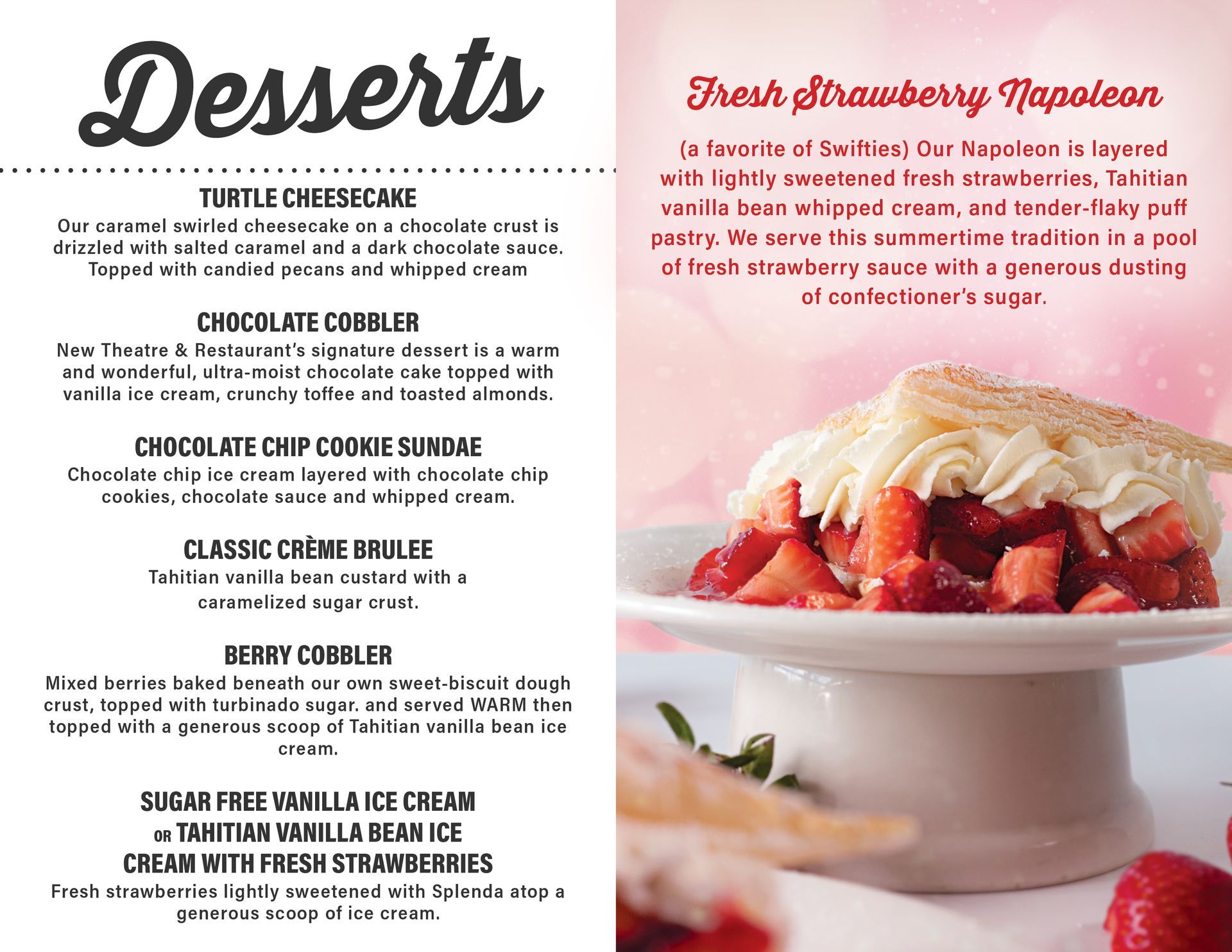 MENUS | New Theatre & Restaurant KC