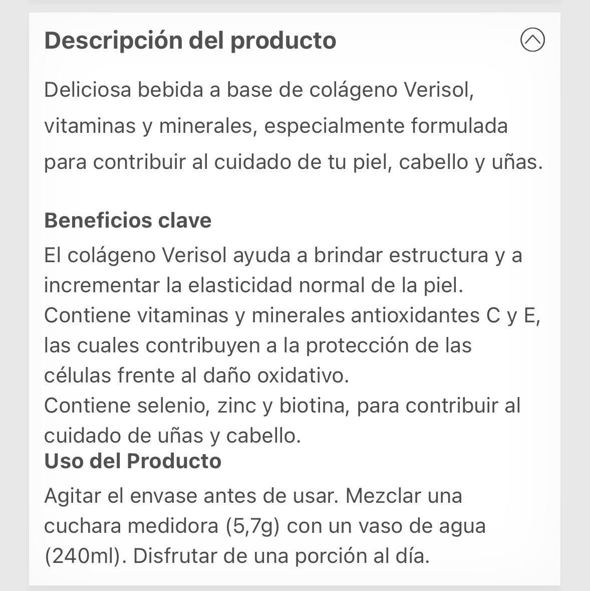 Collagen Beauty Drink Frutilla y Limón 171g