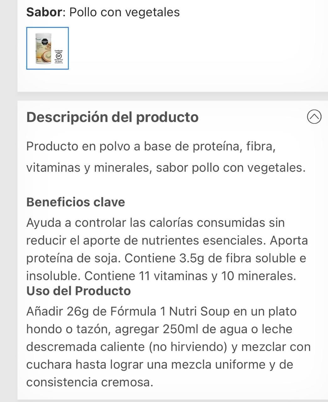 Nutri Soup con Vegetales 416g