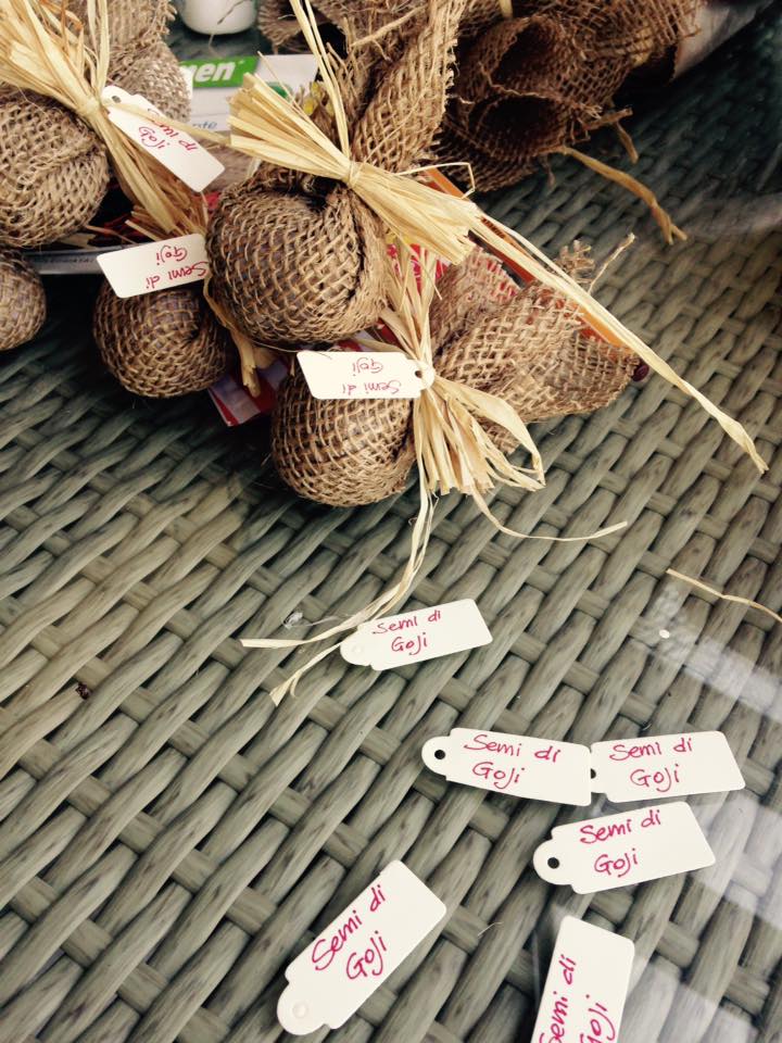 Bomboniere con semi misti di piante