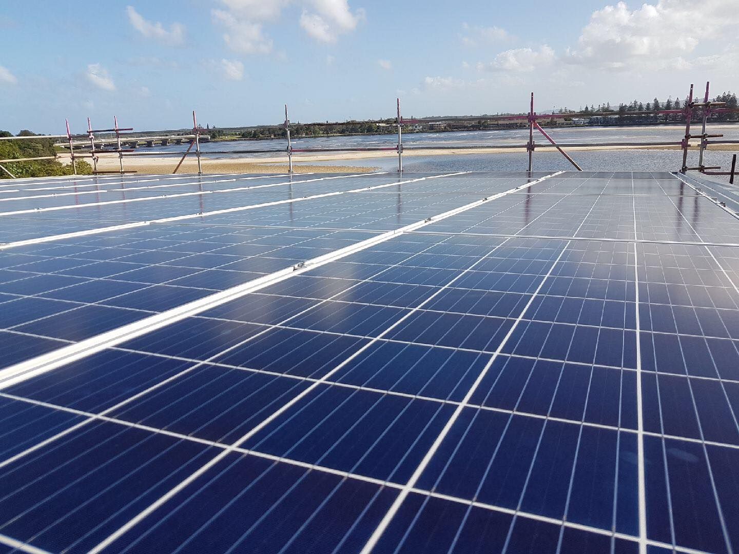 A Roof With a Lot of Solar Panels on It — Rob Ward Electrical Services in West Ballina, NSW