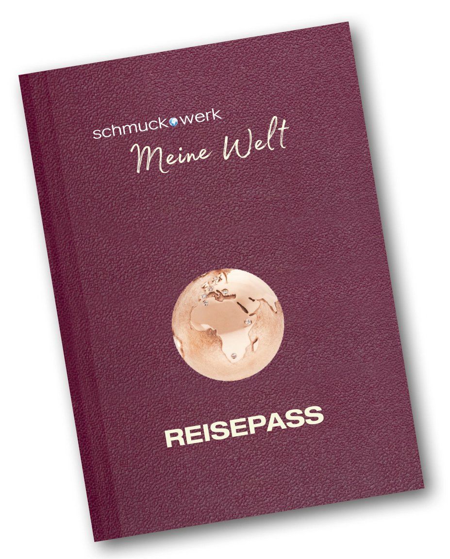 Ein violetter Reisepass mit dem Wort „Reisepass“ darauf