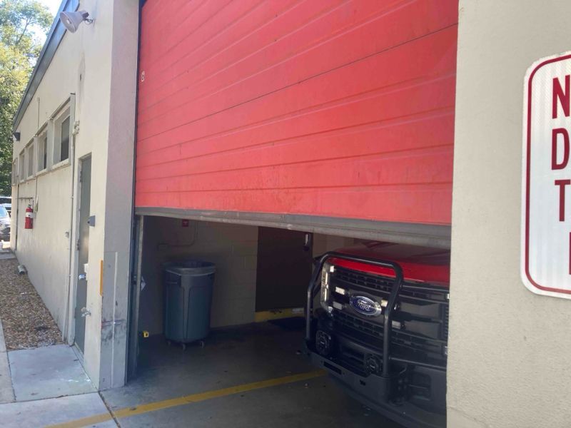 Red Garage Door - Bradenton, FL - C&D Industrial Maintenance