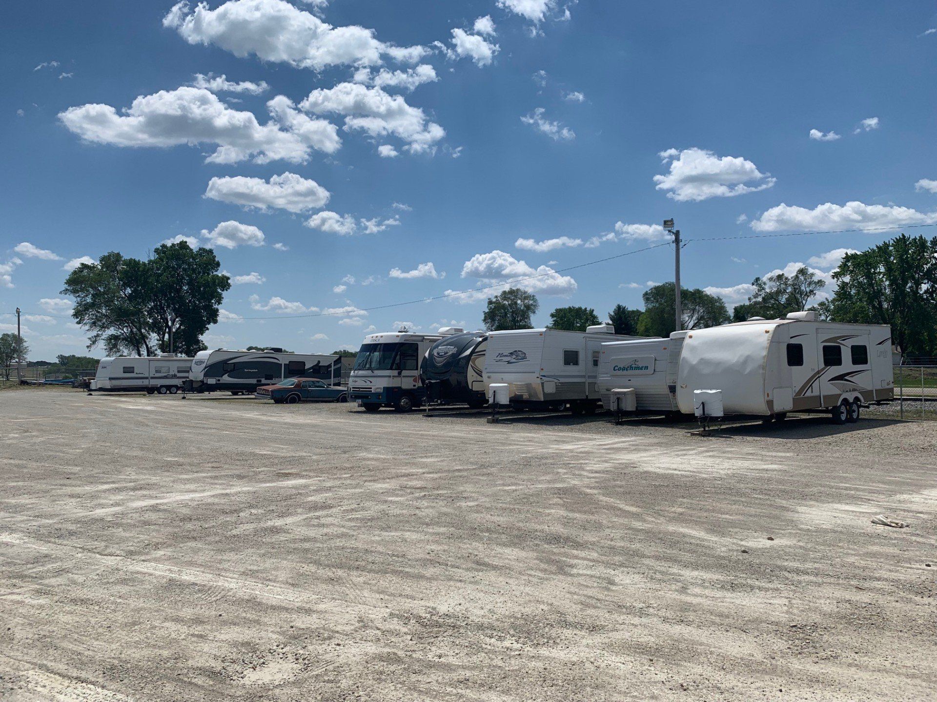 Self-storage — RV Parked on Wide Space in Waterloo, IA