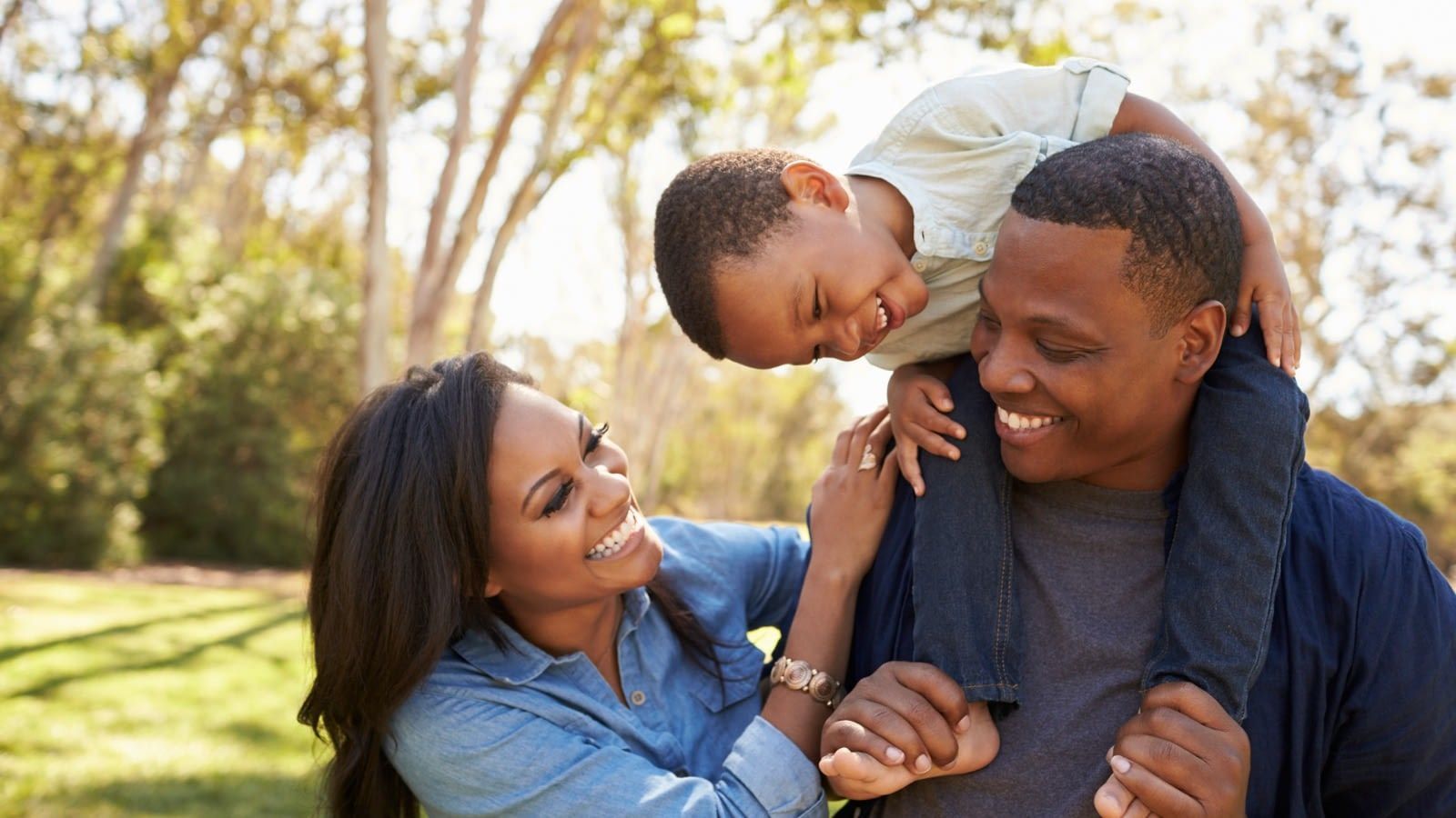 Happy Family outside