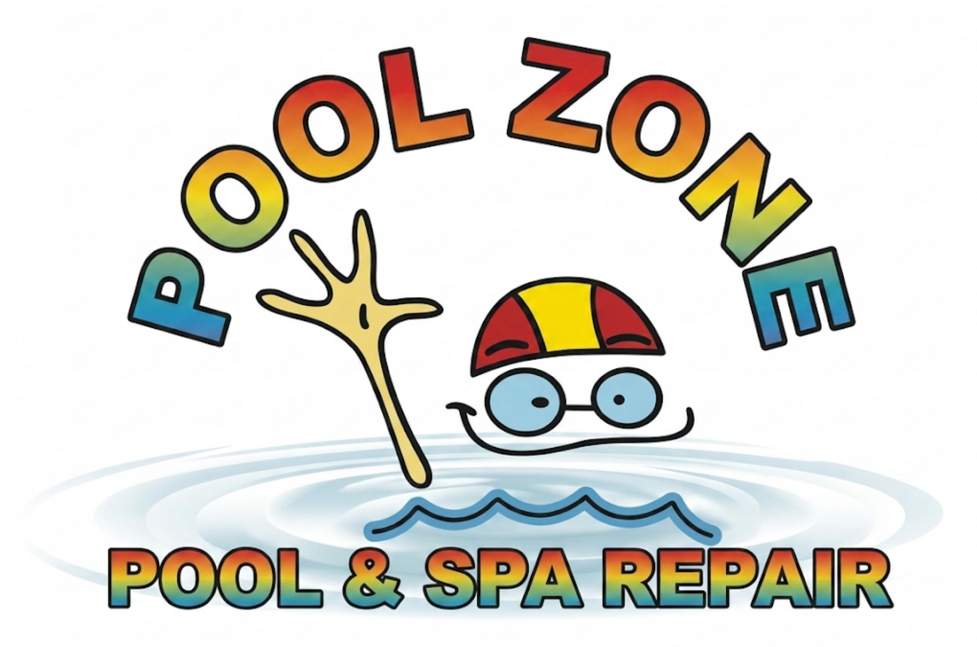 Logo for Central Pool Pros LLC, featuring red text 