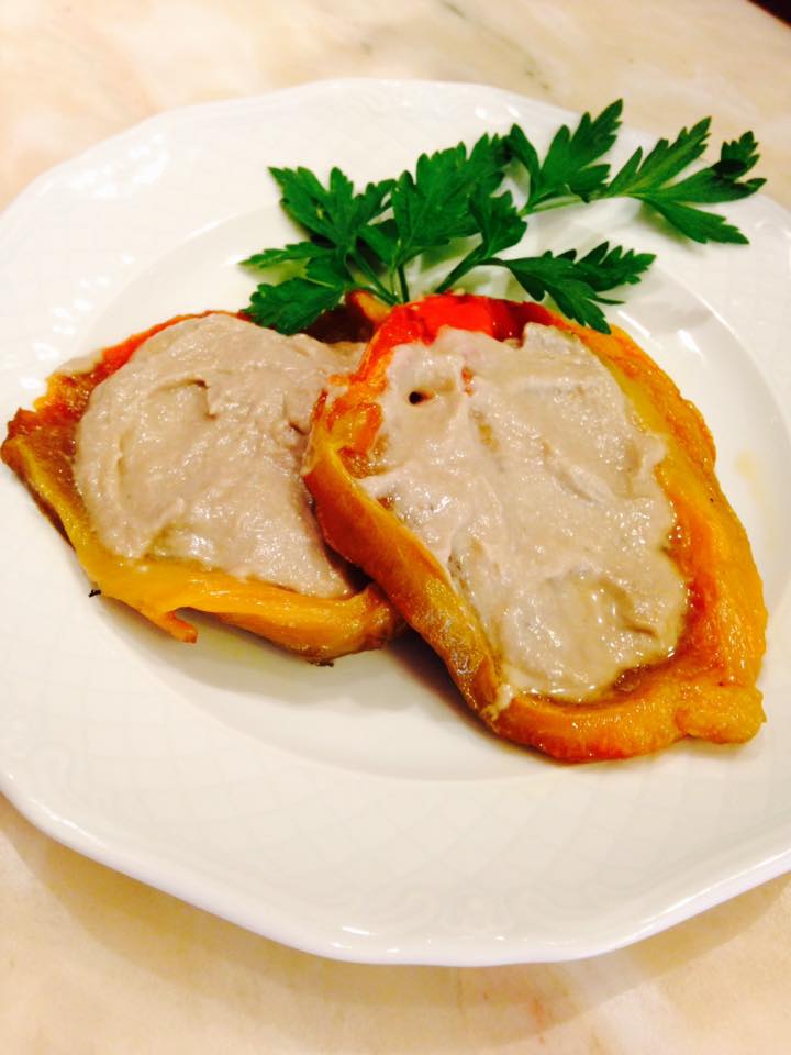 carne ripiena sul piatto