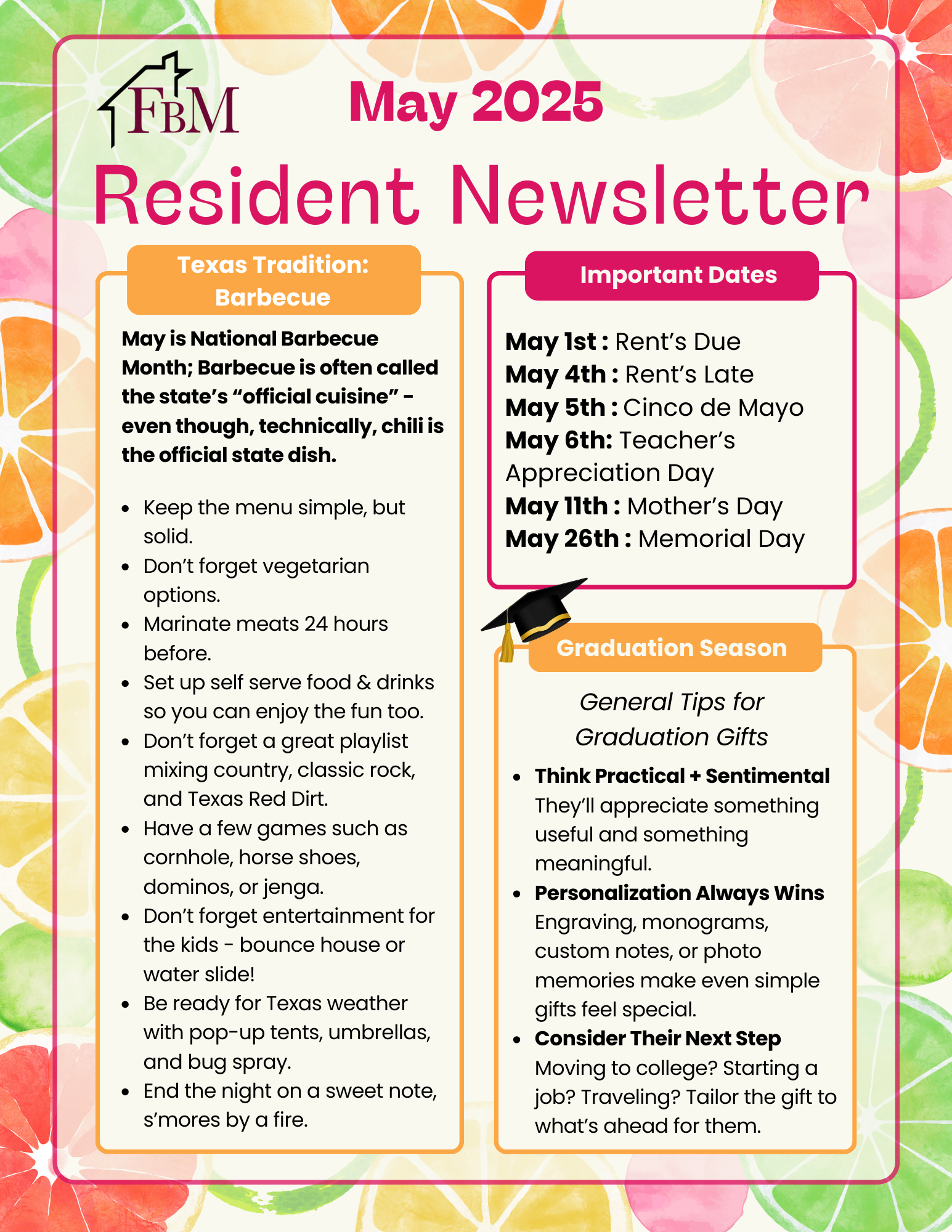 April 2025 Newsletter