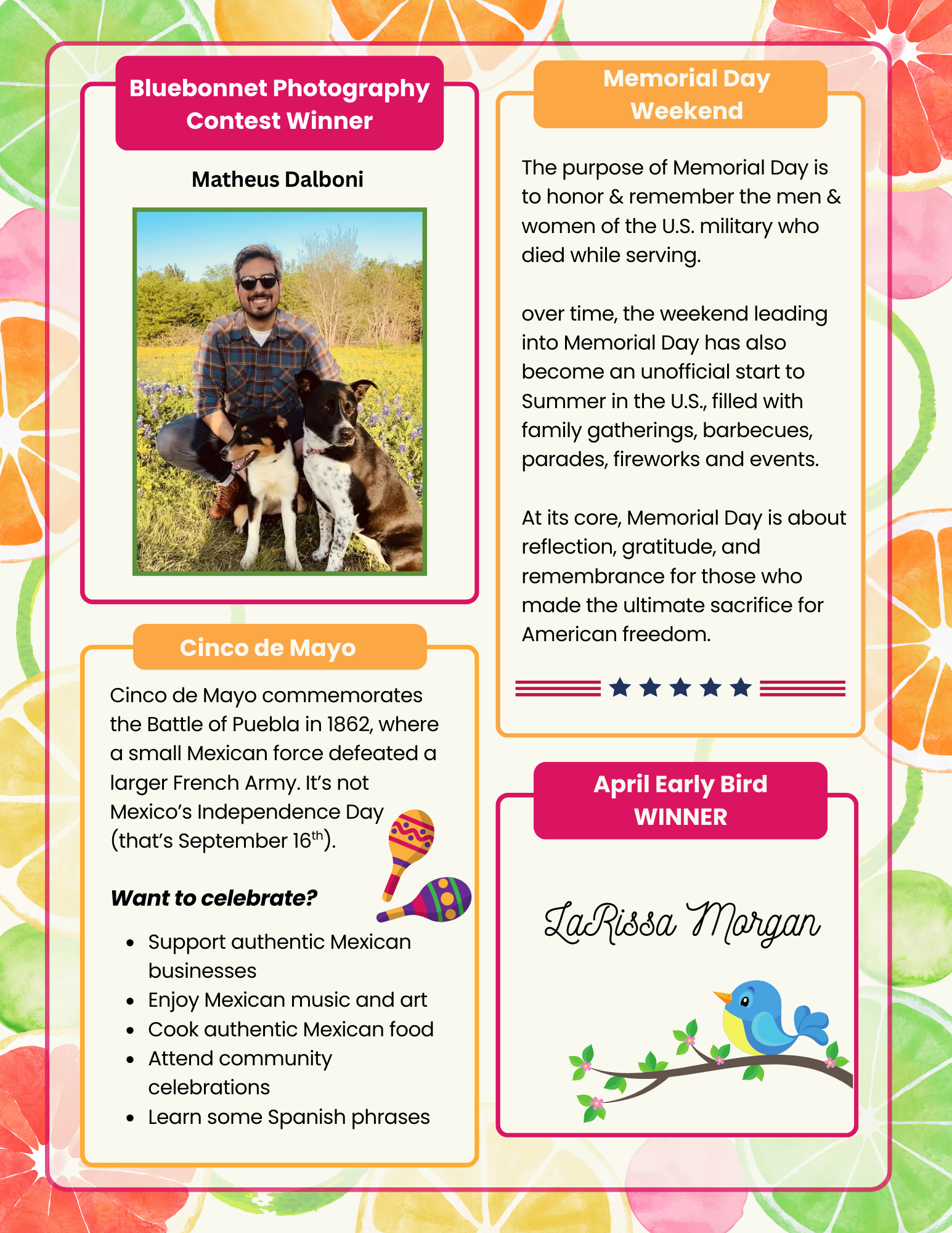 April 2025 Newsletter