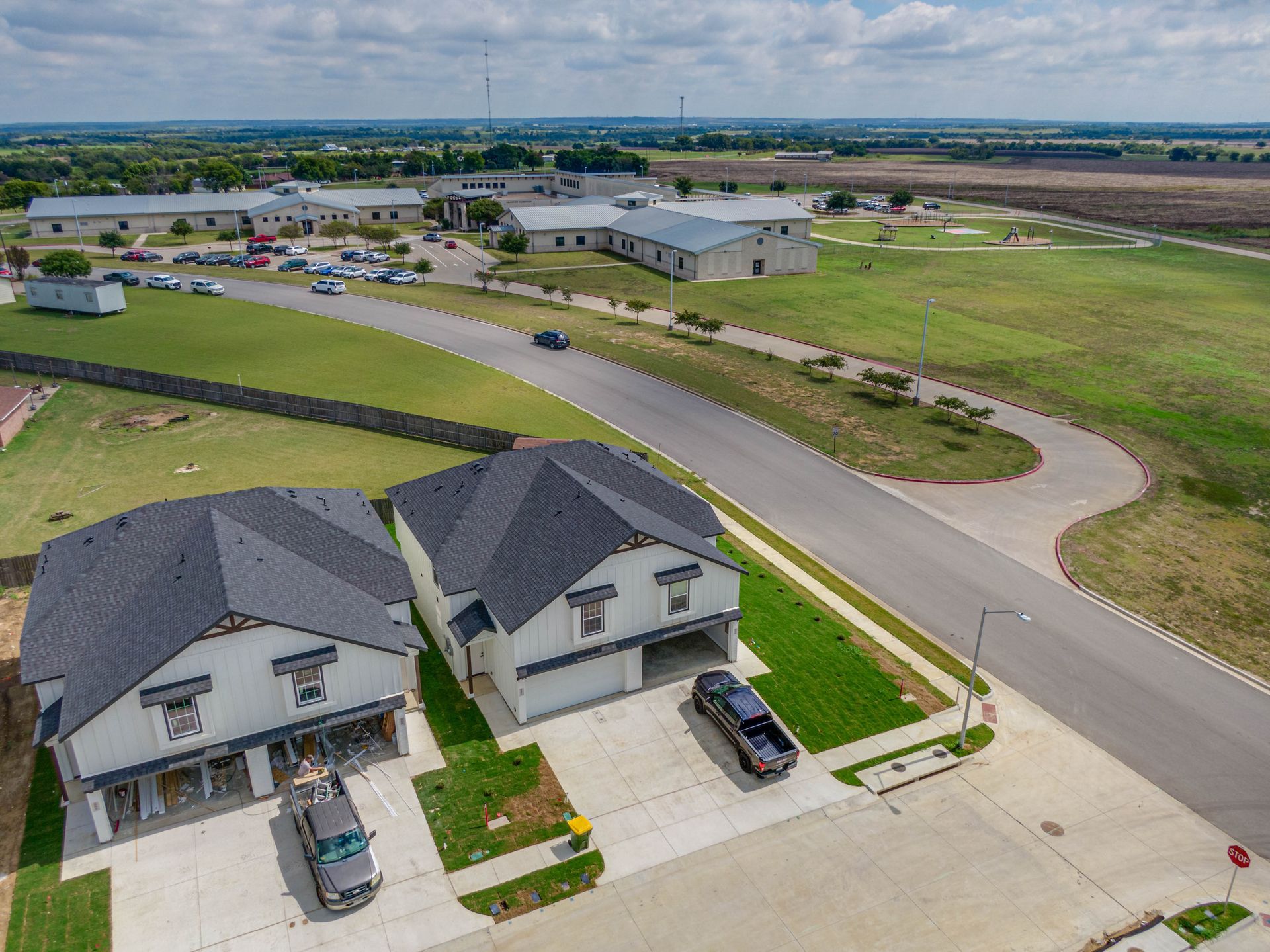 Zebra Plaza Townhomes Drone Shot