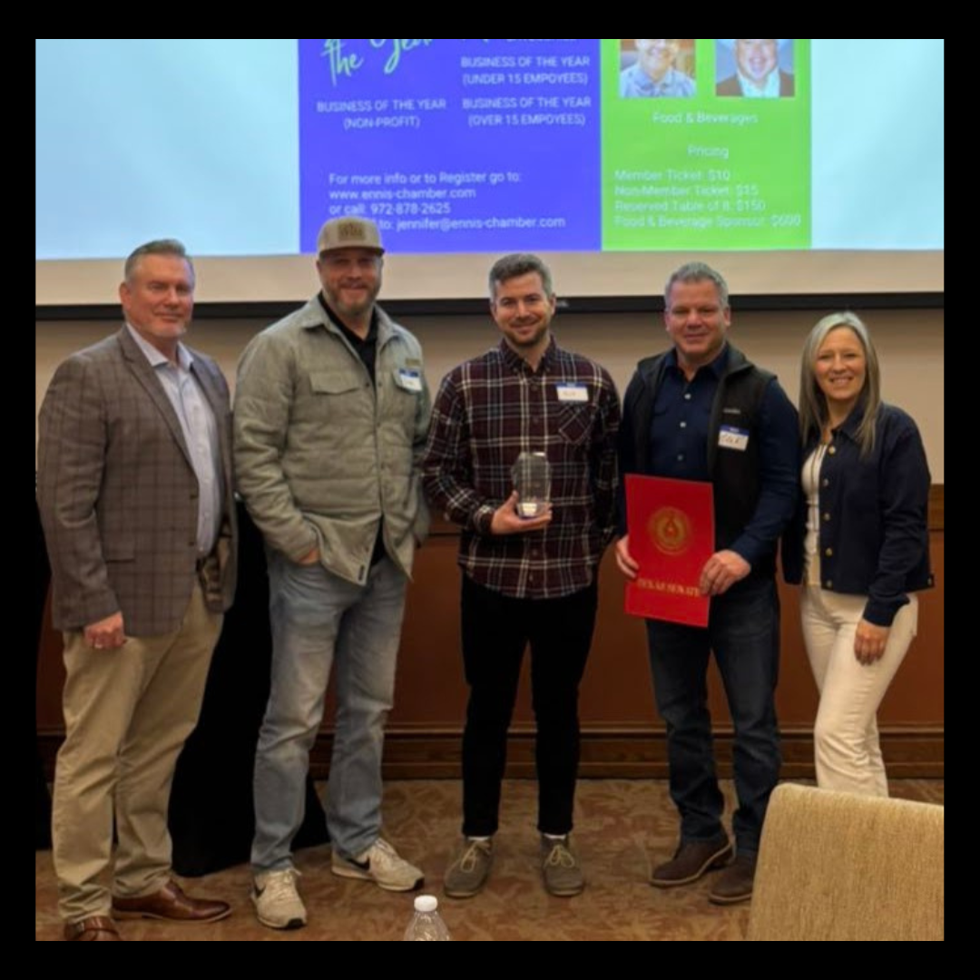 FBM Property Management Leadership Team receiving Small Business of the Year award