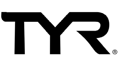 A black and white logo for tyr on a white background.