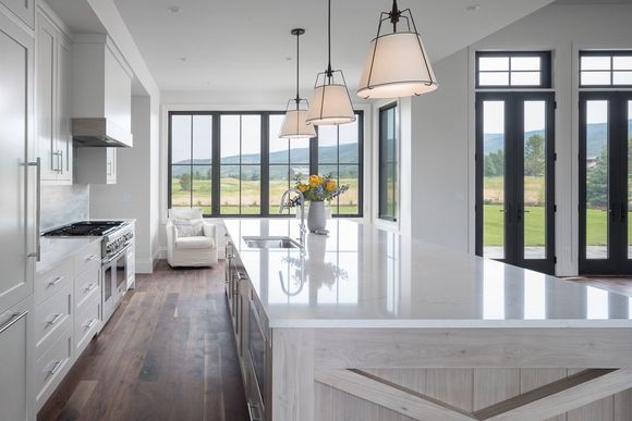 White modern kitchen | iron horse design - build | Jackson, WY 83002