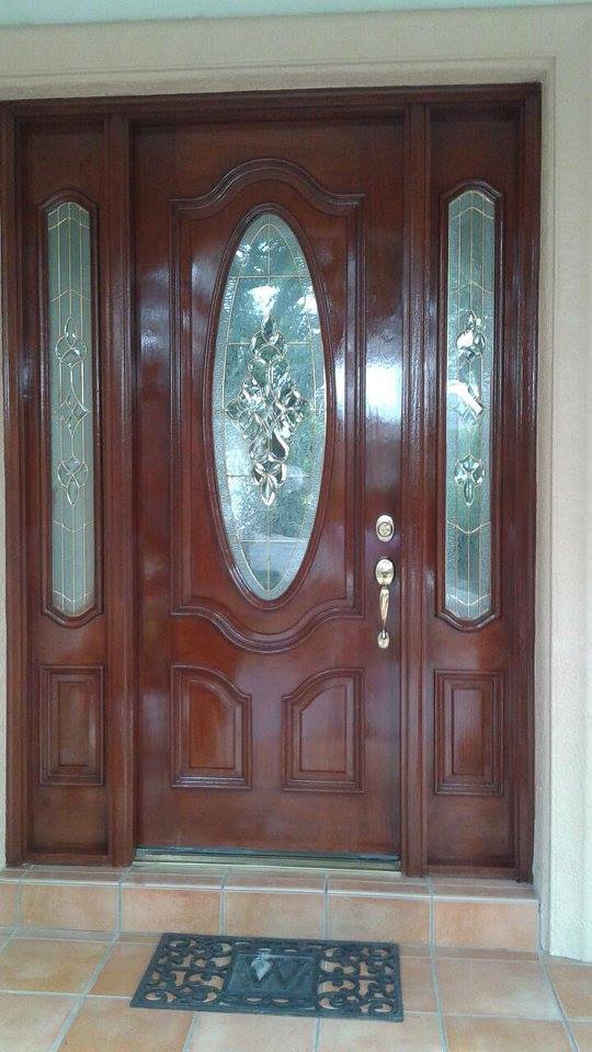 Newly Painted Wooden Door — Tampa, FL — American Painters Inc