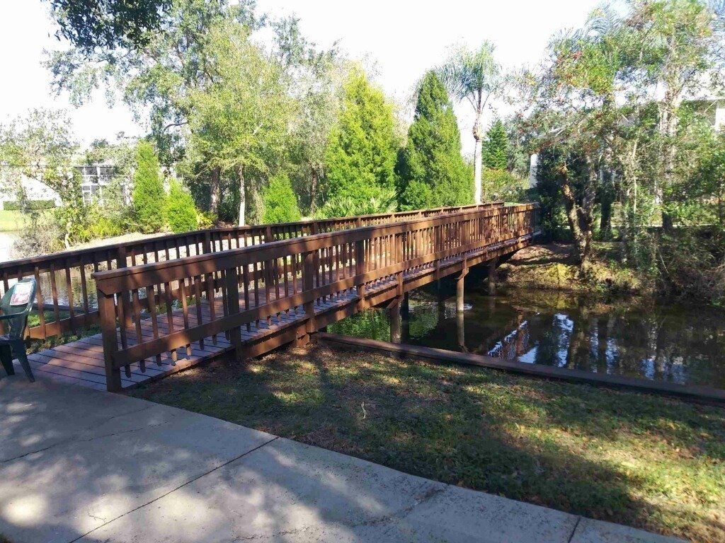 Newly Painted Wooden Bridge — Tampa, FL — American Painters Inc