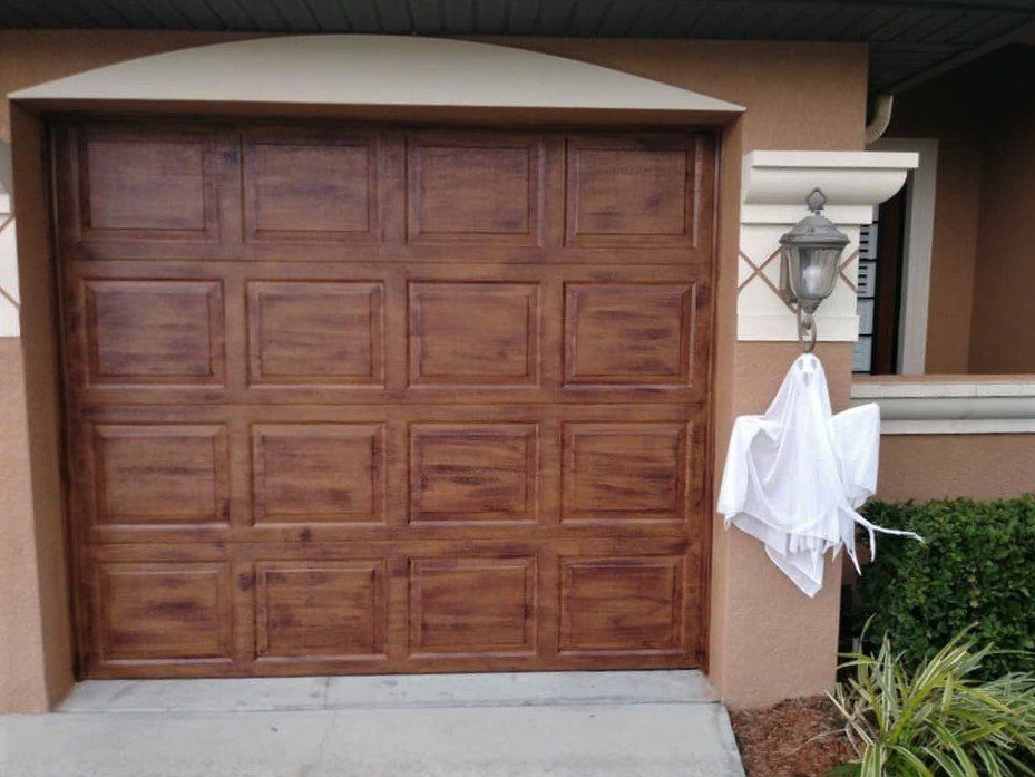 Brown Garage Door — Tampa, FL — American Painters Inc
