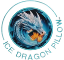 Ice Dragon Pillow logo