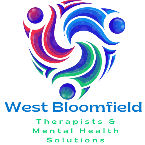 A logo for west bloom therapist and mental health solutions