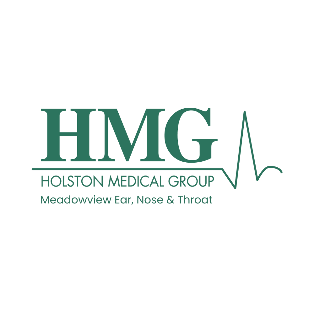 A logo for holston medical group meadowview ear , nose and throat.