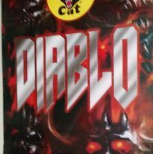 A close up of the cover of a video game called diablo.