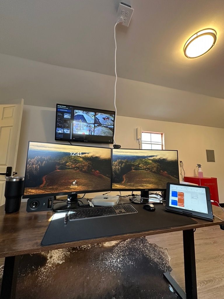 Web design layout shown on multiple devices: desktop, laptop, tablet, and smartphone. Blue background.