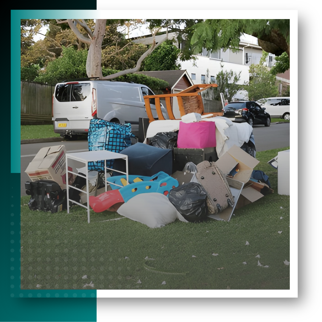 A pile of junk and garbage