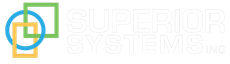 A logo for a company called superior systems inc.