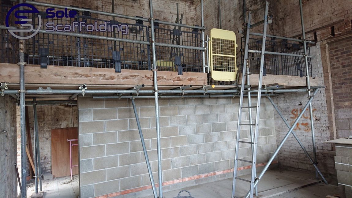 sole scaffolding - internal scaffold for brickwork in Soham