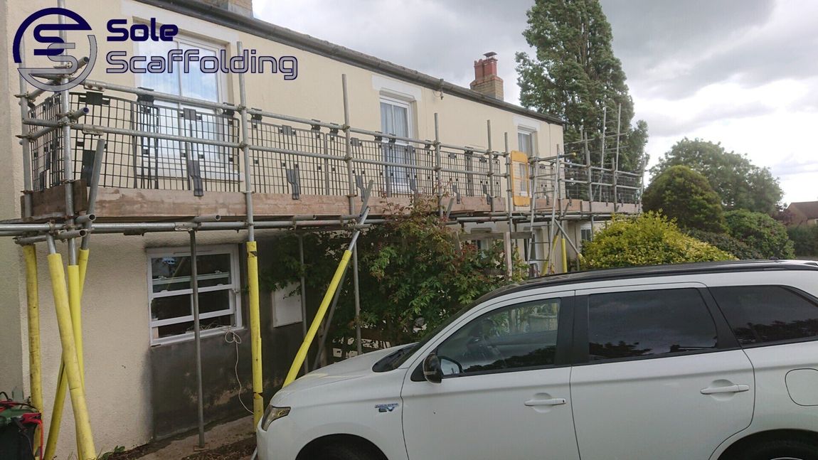 sole scaffolding - Scaffold for render works in Haddenham