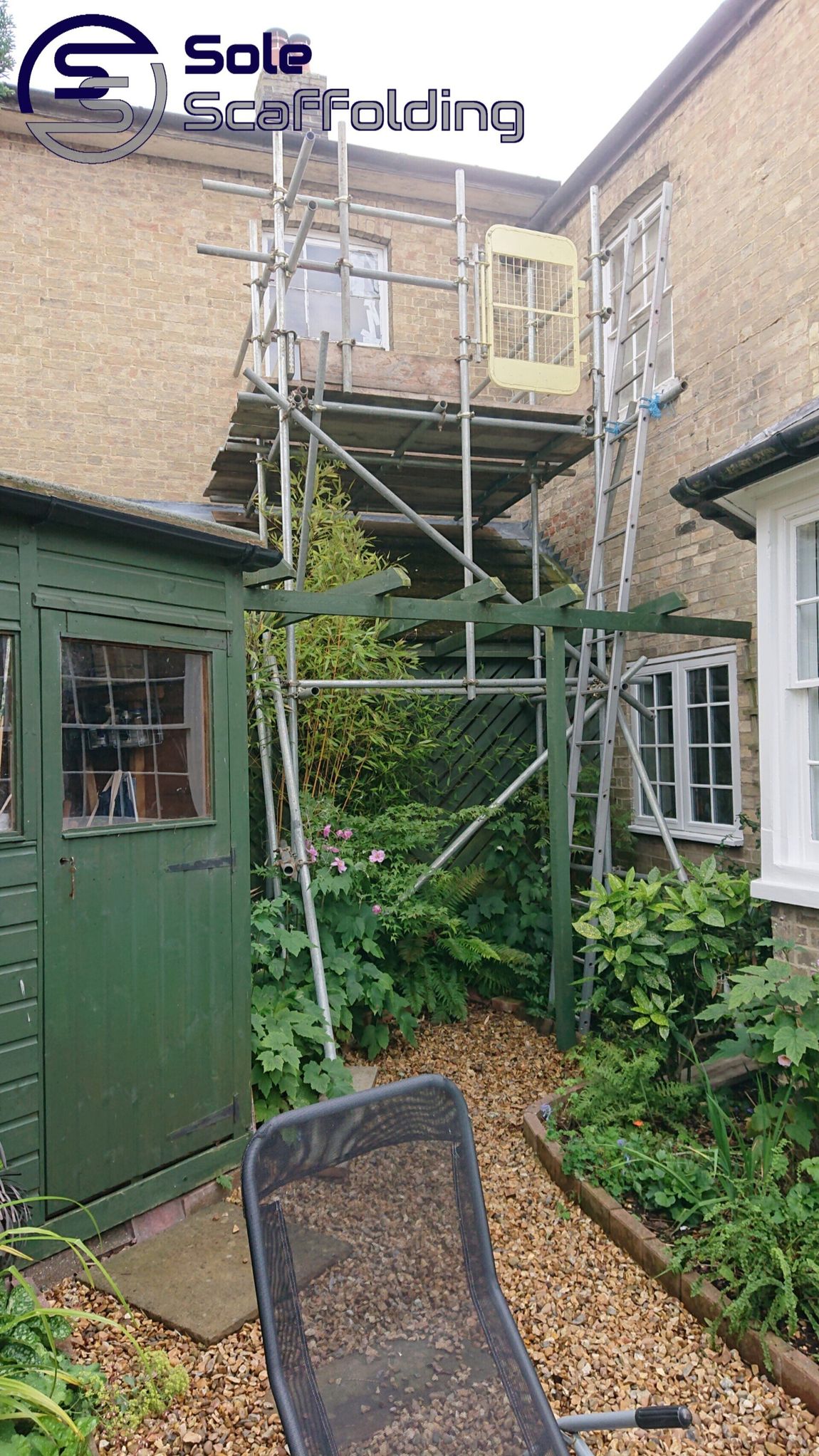 sole scaffolding - scaffold for  window repair in Somersham