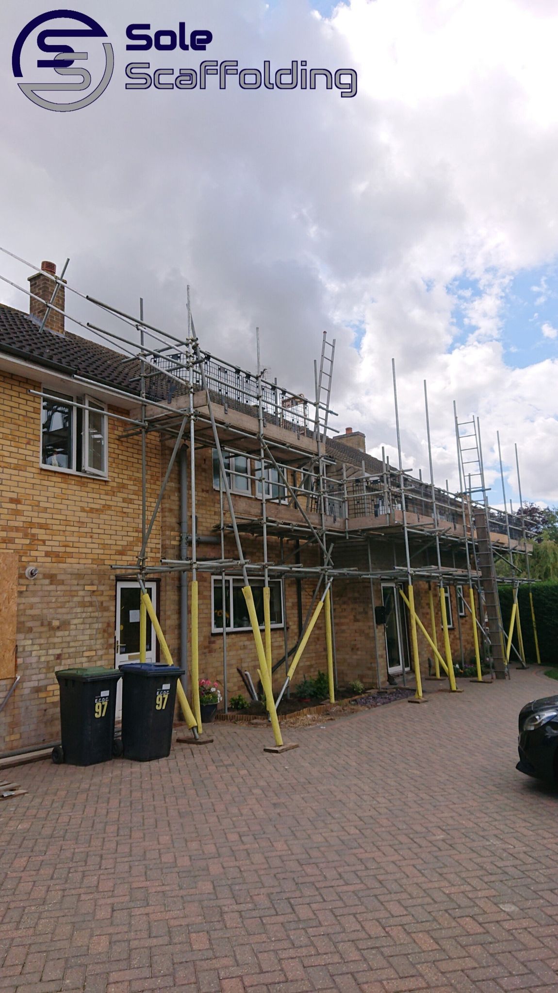sole scaffolding - scaffold for dormer window installation in Ely