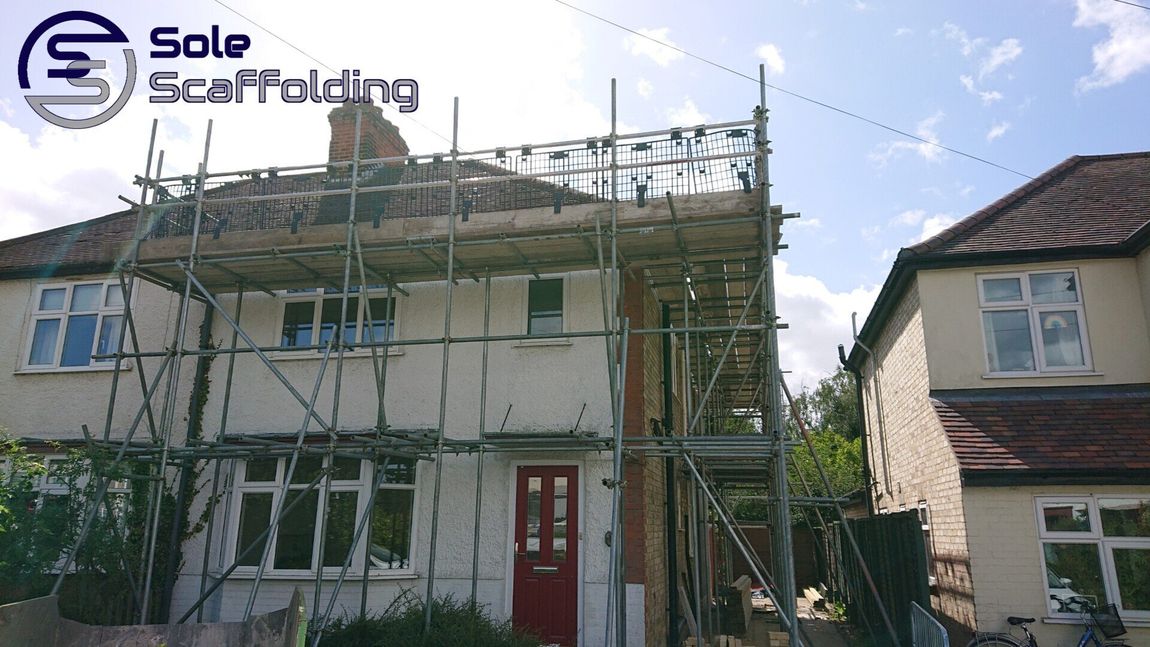 sole scaffolding - re-roofing scaffold in Shelford