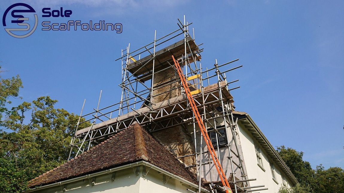 sole scaffolding - chimney bee removal scaffold in Fordham