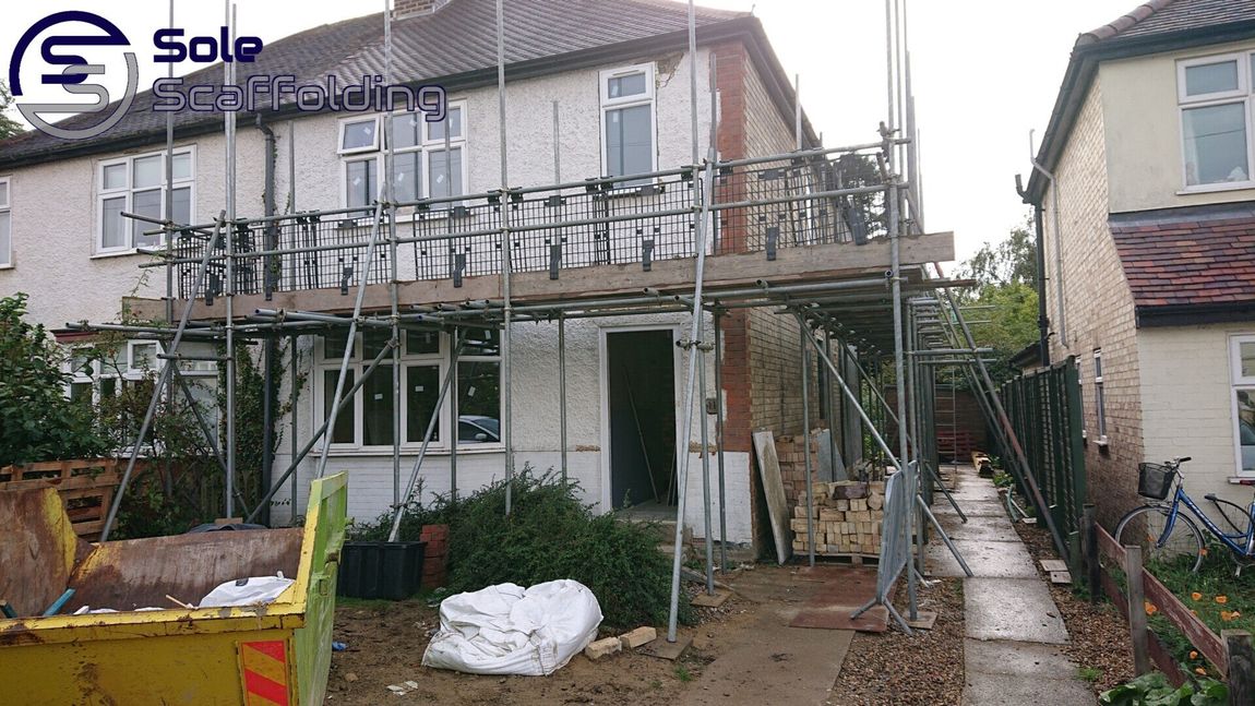 sole scaffolding -  Scaffold for render works in Shelford