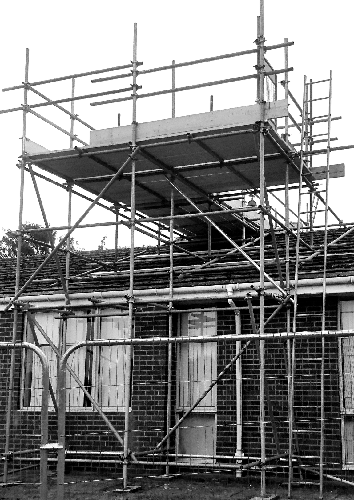 sole scaffolding - roof scaffold