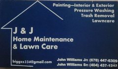 J & J Home Maintenance Lawn Care Logo